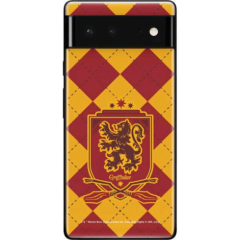 Wizarding Worlds Harry Potter Gryffindor Huse Crest Google Pixel 6 Skin